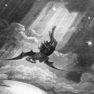 «Estaba viendo a Satanás caer del cielo como un rayo» (Lc 10, 18) grabado de Gustavo Doré