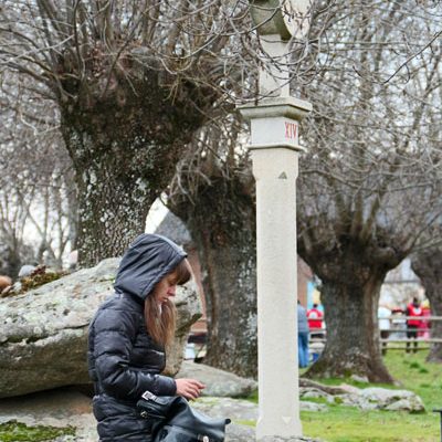 Rezo del Via crucis en El Escorial
